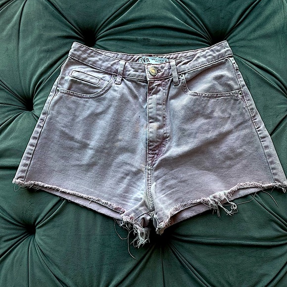 Zara Shorts Zara Hi Rise Denim Shorts Poshmark